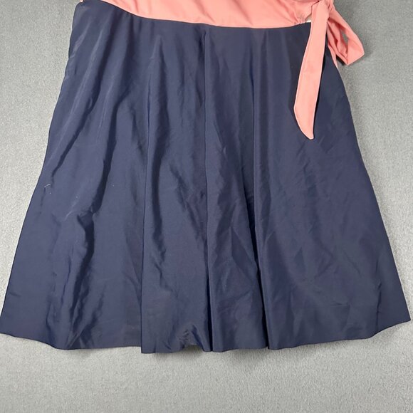 Zaful US 8-10 One Piece Swimdress Swimsuit Color Block V-Neck Wrap Tie Side NWT - Picture 6 of 13